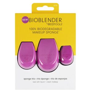 set trio, ecotools, bioblender, makeup sponge, purple, 3 pcs