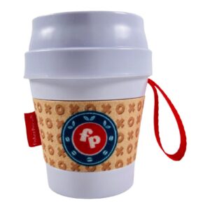 fisher price, coffee cup, rattles with teething toy 2 in 1 , unisex, 3+ months