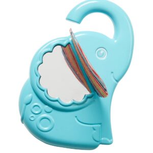 fisher price, elephant peek, play mirror with hands on activities, rattles with teething toy 2 in 1 , unisex, 3+ months
