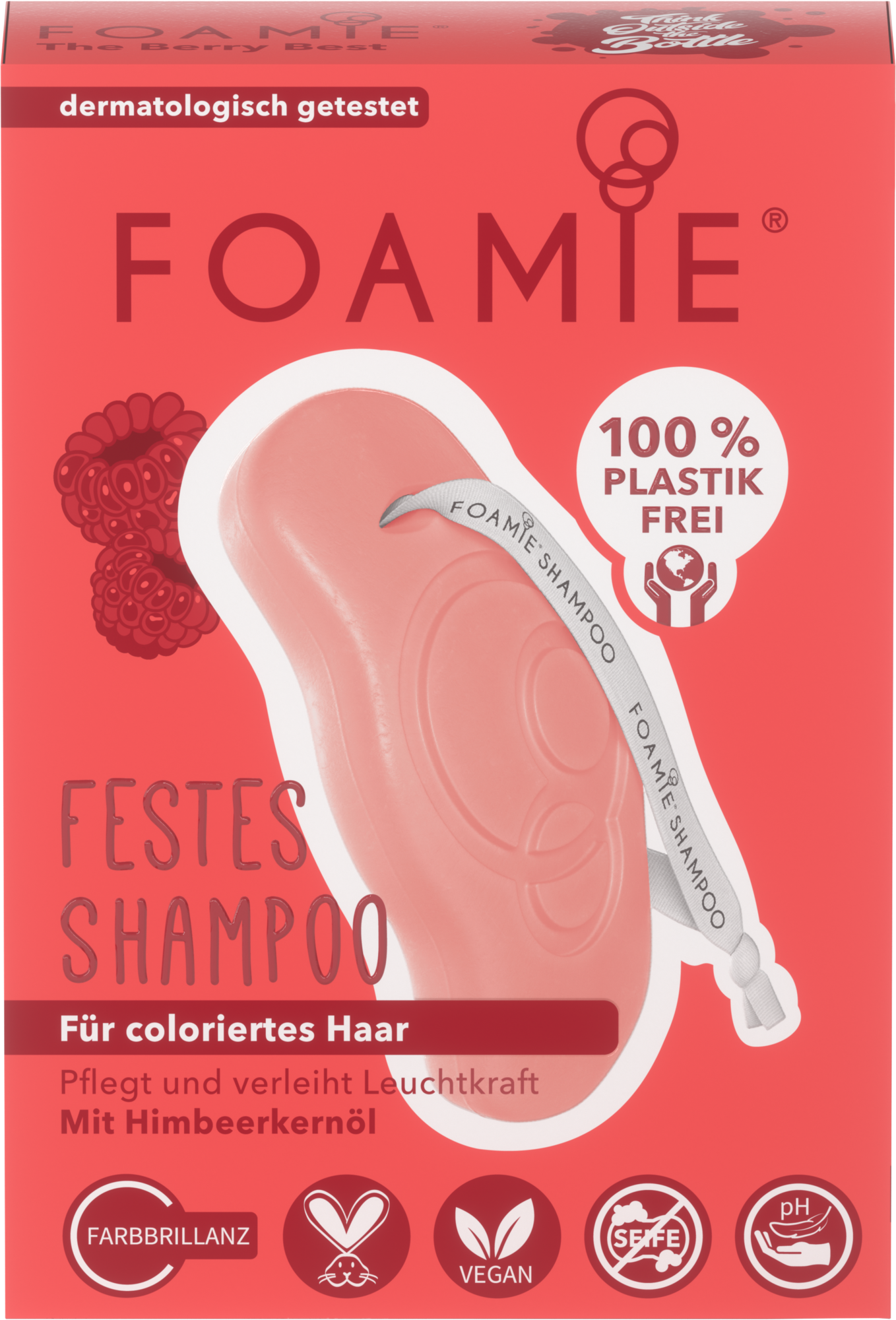 foamie, the berry best, hair shampoo bar, for colour protection, 80 g foamie, the berry best, hair shampoo bar, for colour protection, 80 g