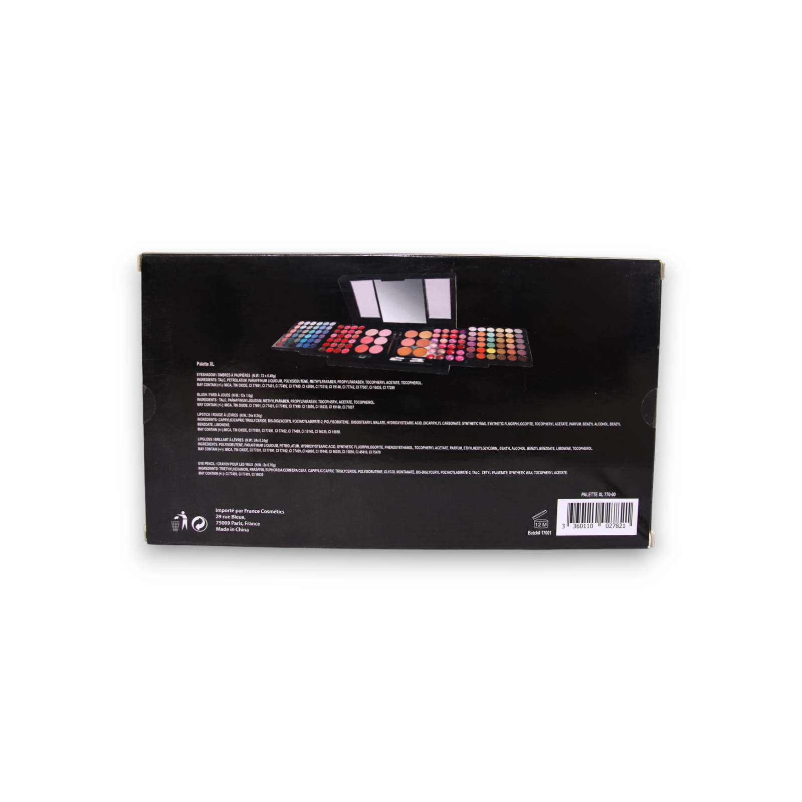 france cosmetics , france cosmetics , face palette, 72 + 12 + 24 + 24 + 2 pcs, 67 g france cosmetics , france cosmetics , face palette, 72 + 12 + 24 + 24 + 2 pcs, 67 g