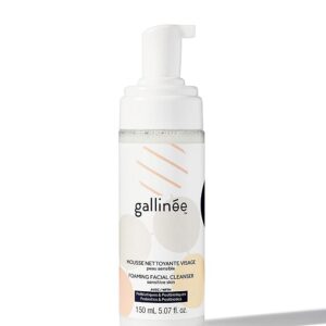 gallinee, microbiome skincare, prebiotics & postbiotics, purifying, cleansing foaming cream, 150 ml