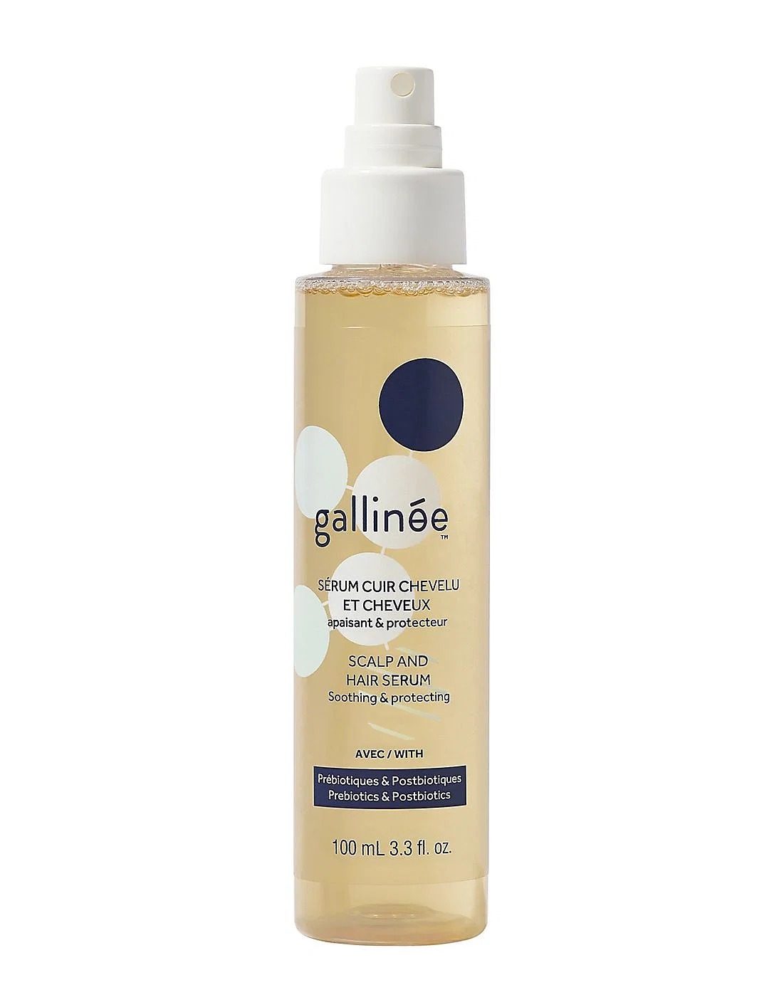 gallinee, hair care, prebiotics & postbiotics, hair serum, soothing, 100 ml gallinee, hair care, prebiotics & postbiotics, hair serum, soothing, 100 ml