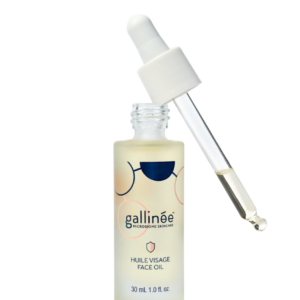 gallinee, microbiome skincare, prebiotics & postbiotics, nourishing, oil, for face, 30 ml