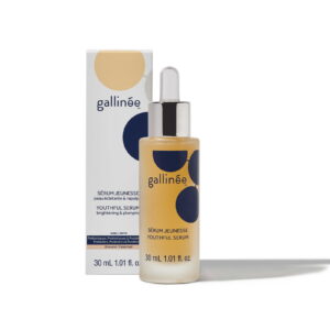 gallinee, microbiome skincare, prebiotics & probiotics & postbiotics, anti ageing, serum, for face, 30 ml