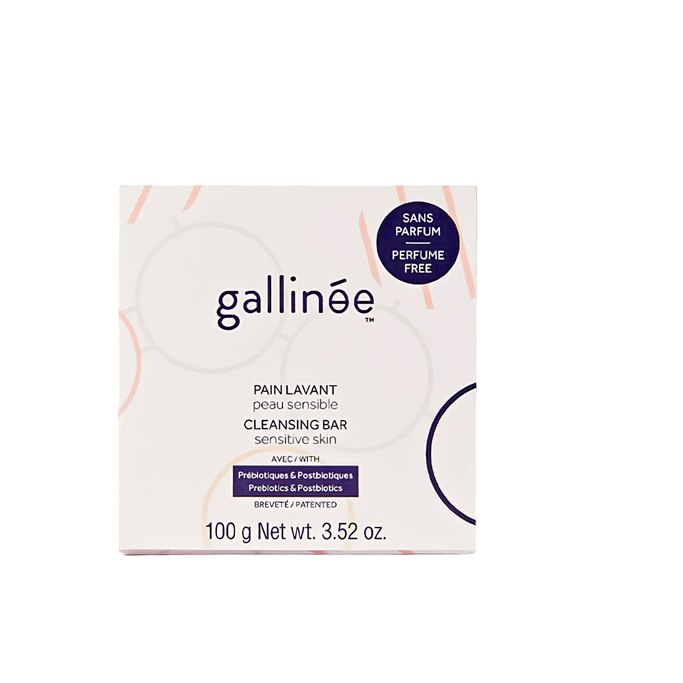 gallinee, microbiome skincare, perfume free, soothing, cleansing bar, for face & body, 100 g gallinee, microbiome skincare, perfume free, soothing, cleansing bar, for face & body, 100 g