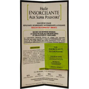 garancia, huile ensorcelante aux super pouvoirs, botanical extracts, soothing/hydrating & nourishing, day & night, oil, for face & body, 1 ml *sample