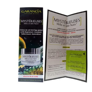 garancia, mysterieuses mille et une nuits, anti ageing, night, cream, for face, 1 ml *sample