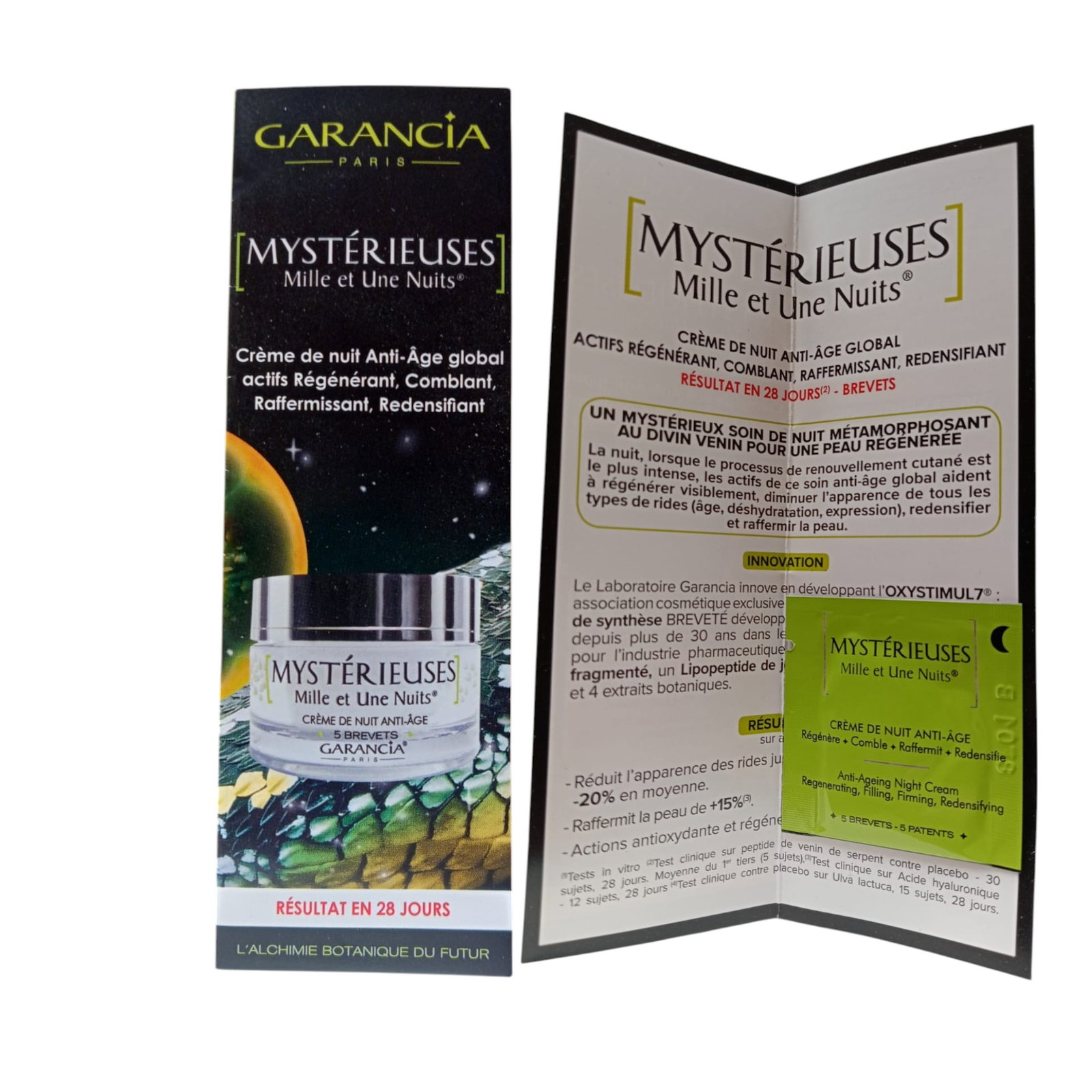 garancia, mysterieuses mille et une nuits, anti ageing, night, cream, for face, 1 ml *sample garancia, mysterieuses mille et une nuits, anti ageing, night, cream, for face, 1 ml *sample