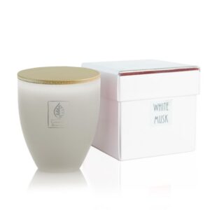 giardino benessere, white musk, scented candle, 100 g