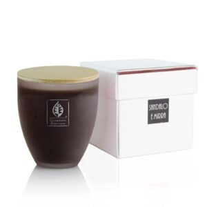 giardino benessere, sandalo e mirra, scented candle, 100 g