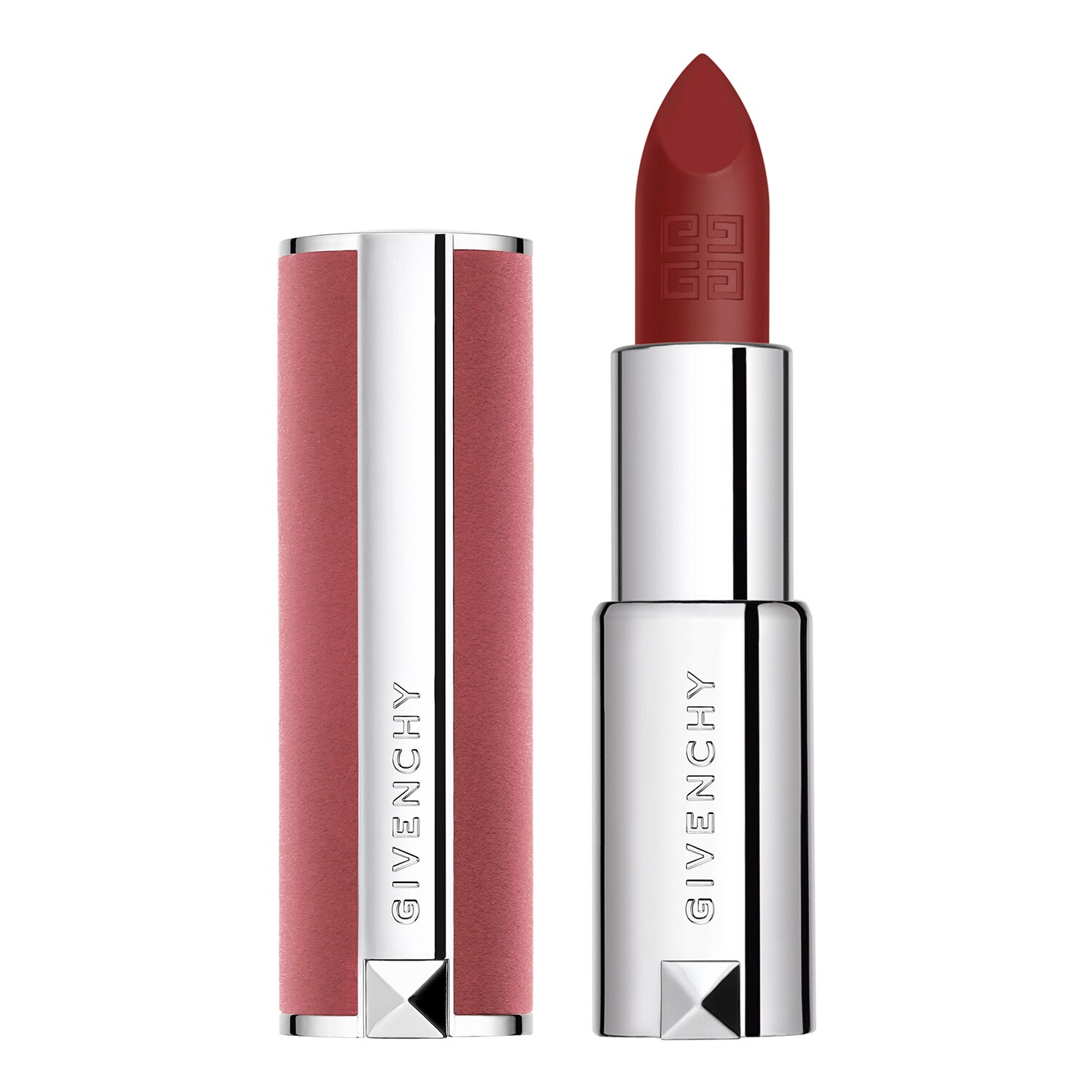 givenchy, le rouge sheer velvet, matte, cream lipstick, 17, rouge erable, refillable, 3.4 g givenchy, le rouge sheer velvet, matte, cream lipstick, 17, rouge erable, refillable, 3.4 g