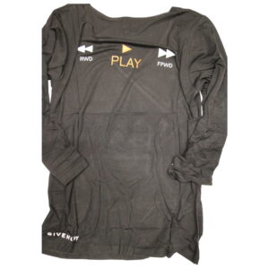 givenchy, play, long sleeve, unisex textile t shirt, for women, size m