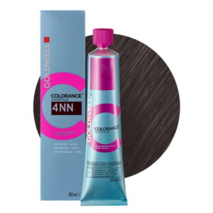 goldwell, colorance, demi permanent hair dye, 4nn intense medium brown, 60 ml