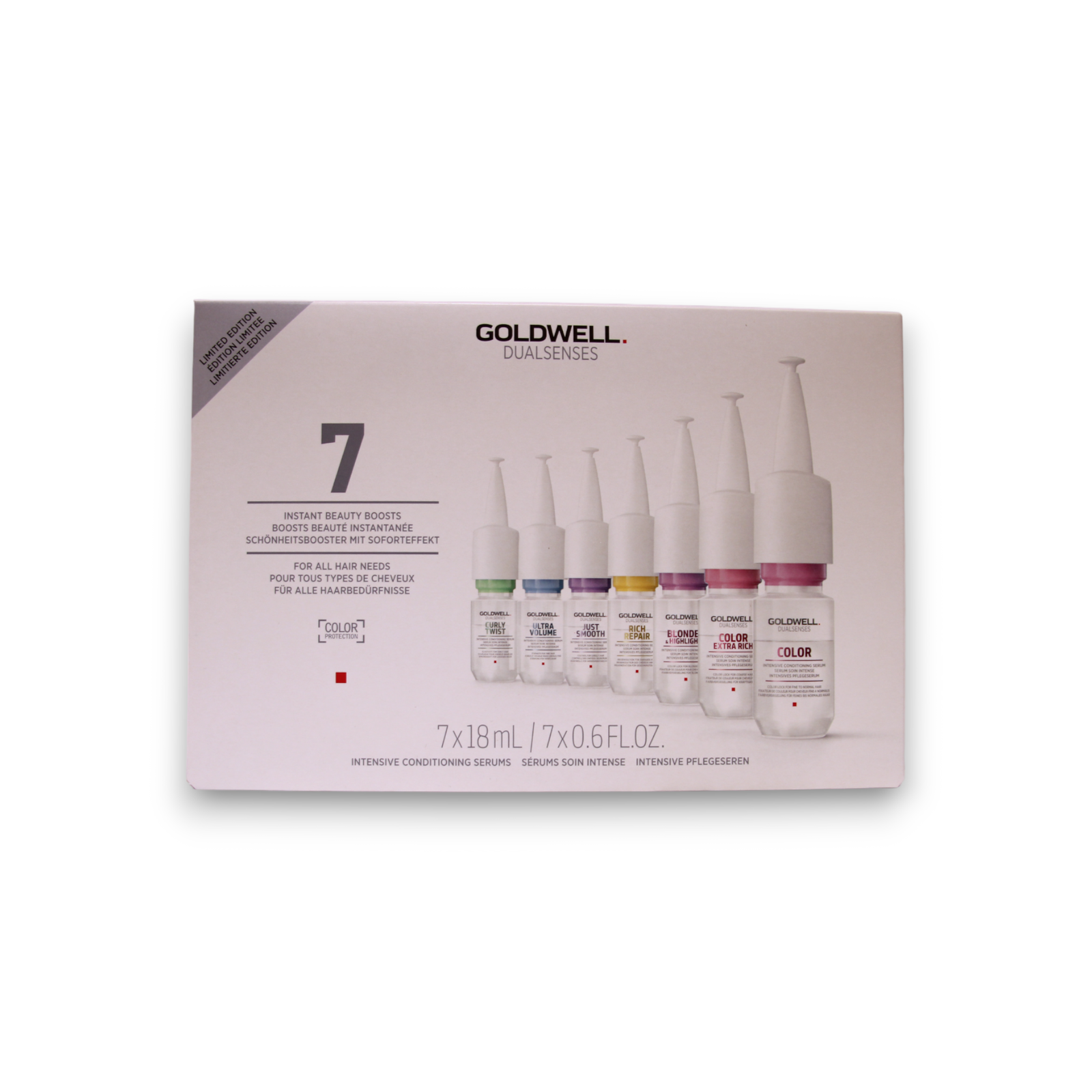 set, goldwell, dualsenses instant beauty boosts, hair serum, for hydration, 7 pcs, 18 ml set, goldwell, dualsenses instant beauty boosts, hair serum, for hydration, 7 pcs, 18 ml