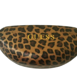 guess, vikky, glasses case, leopard