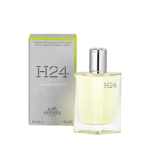 hermes, h24, eau de toilette, for men, refillable, 30 ml