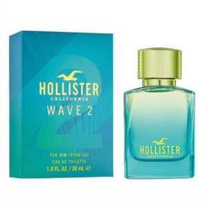 hollister, wave 2, eau de toilette, for men, 30 ml