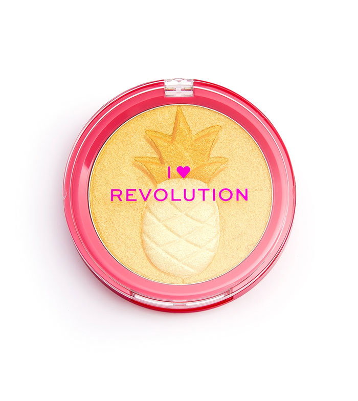 i heart revolution, fruity, highlighter powder, pineapple, 9.1 g i heart revolution, fruity, highlighter powder, pineapple, 9.1 g