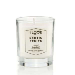 i love, exotic fruits, mango, grapefruit, mango, pineapple, scented candle, 160 g