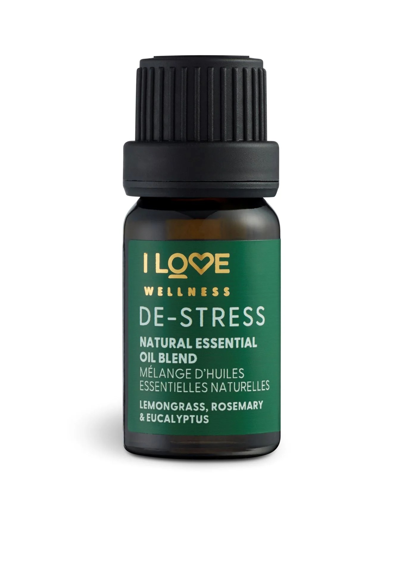 i love, wellness de stress, lemongrass, rosemary, rucalyptus and lavandin, essential oil, 10 ml i love, wellness de stress, lemongrass, rosemary, rucalyptus and lavandin, essential oil, 10 ml
