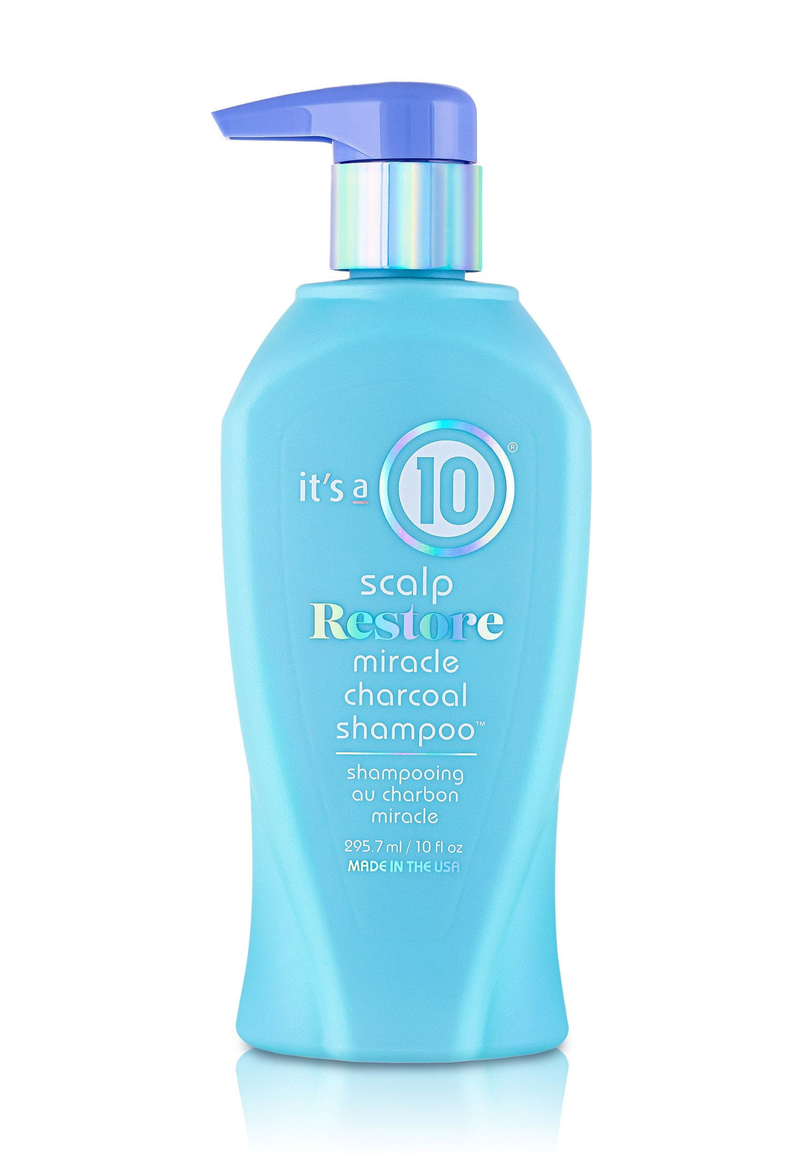 it's a 10, scalp restore miracle, charcoal, hair shampoo, remove excess oil and product residual build up, 295.7 ml it's a 10, scalp restore miracle, charcoal, hair shampoo, remove excess oil and product residual build up, 295.7 ml