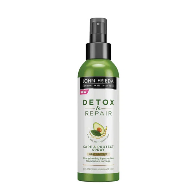 john frieda, detox & repair, avocado oil, hair spray, heat protection, 100 ml john frieda, detox & repair, avocado oil, hair spray, heat protection, 100 ml