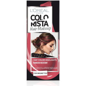 l'oreal paris, colorista hair makeup, semi permanent hair dye, #chocolaterosehair, 30 ml