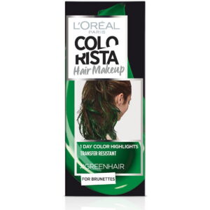 l'oreal paris, colorista hair makeup, semi permanent hair dye, #greenhair, 30 ml