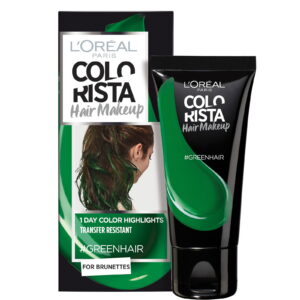 l'oreal paris, colorista hair makeup, semi permanent hair dye, #greenhair, 30 ml
