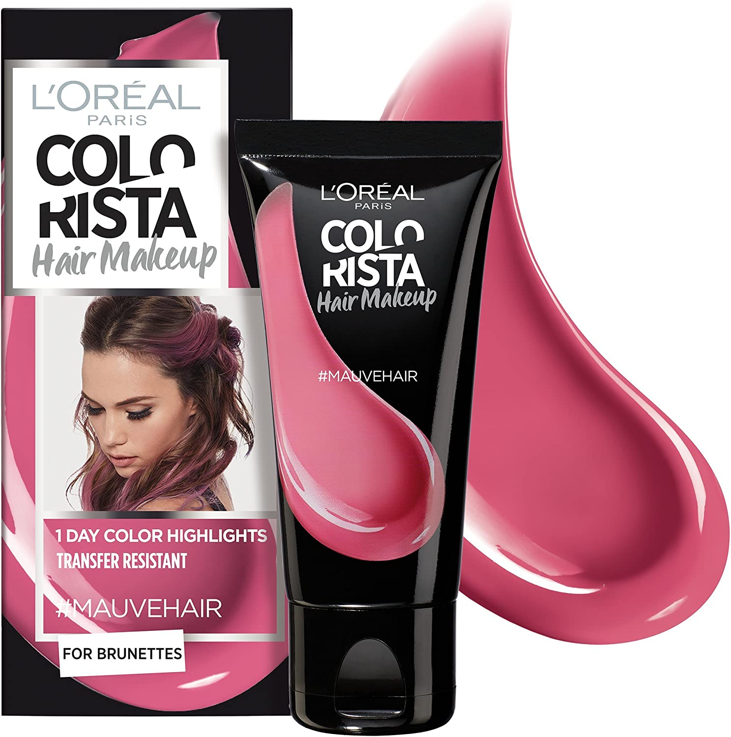 l'oreal paris, colorista hair makeup, semi permanent hair dye, #mauvehair, 30 ml l'oreal paris, colorista hair makeup, semi permanent hair dye, #mauvehair, 30 ml