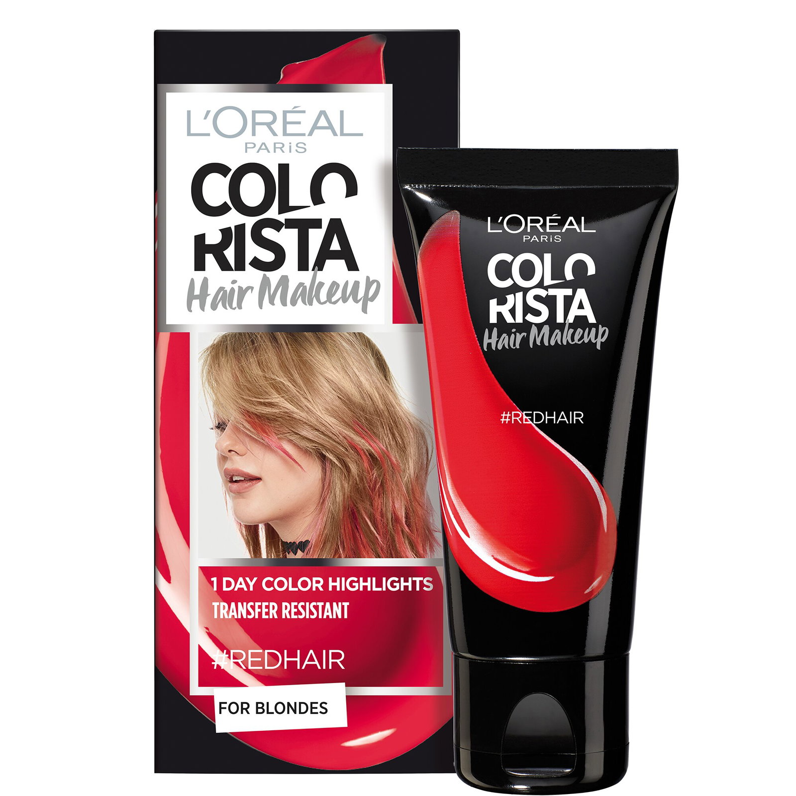 l'oreal paris, colorista hair makeup, semi permanent hair dye, #redhair, 30 ml l'oreal paris, colorista hair makeup, semi permanent hair dye, #redhair, 30 ml