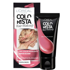 l'oreal paris, colorista hair makeup, semi permanent hair dye, #rosegoldhair, 30 ml