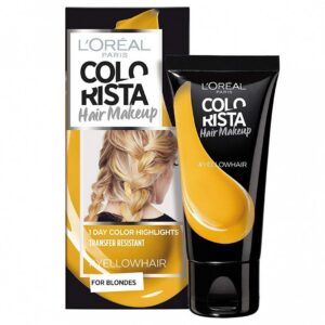 l'oreal paris, colorista hair makeup, semi permanent hair dye, #yellowhair, 30 ml
