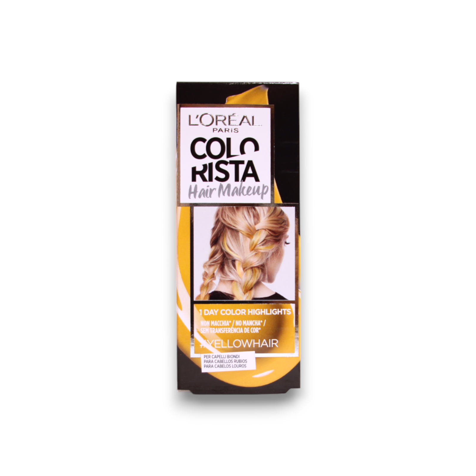 l'oreal paris, colorista hair makeup, semi permanent hair dye, #yellowhair, 30 ml l'oreal paris, colorista hair makeup, semi permanent hair dye, #yellowhair, 30 ml