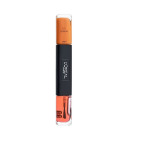 l'oreal paris, infallible, gel effect, nail polish 2 in 1, 135, go orange, 2 x, 5 ml