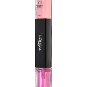 l'oreal paris, infallible, nail polish 2 in 1, 005, irresistible bonbon, 2 x, 5 ml