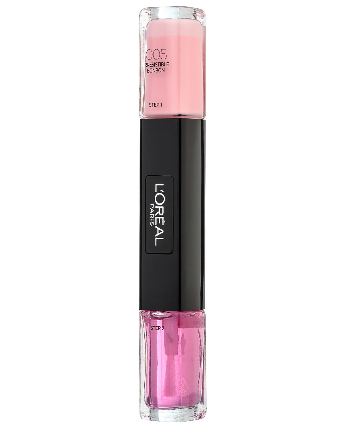 l'oreal paris, infallible, nail polish 2 in 1, 005, irresistible bonbon, 2 x, 5 ml l'oreal paris, infallible, nail polish 2 in 1, 005, irresistible bonbon, 2 x, 5 ml