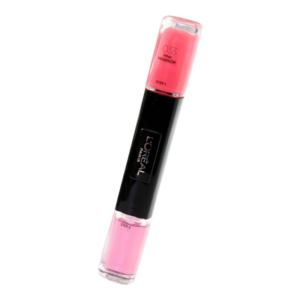 l'oreal paris, infallible, nail polish 2 in 1, 033, pink warrior, 2 x, 5 ml