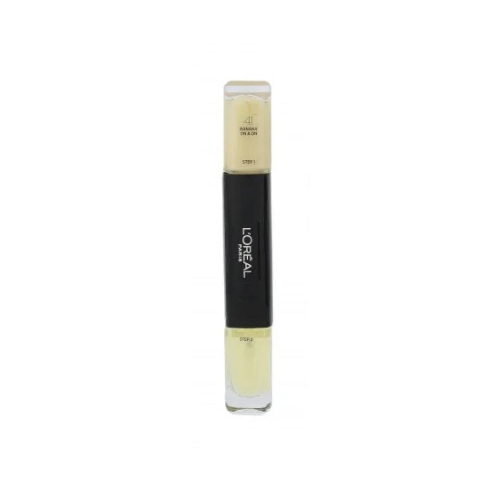 l'oreal paris, infallible, nail polish 2 in 1, 041, banana on 8 on, 2 x, 5 ml l'oreal paris, infallible, nail polish 2 in 1, 041, banana on 8 on, 2 x, 5 ml