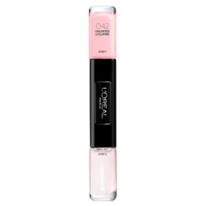 l'oreal paris, infallible, nail polish 2 in 1, 042, unlimited lollpink, 2 x, 5 ml