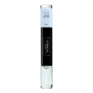 l'oreal paris, infallible, nail polish 2 in 1, 44, yum gum non stop, 2 x, 5 ml