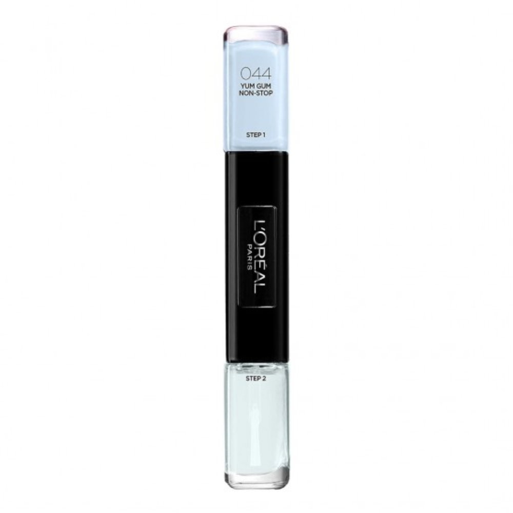 l'oreal paris, infallible, nail polish 2 in 1, 44, yum gum non stop, 2 x, 5 ml l'oreal paris, infallible, nail polish 2 in 1, 44, yum gum non stop, 2 x, 5 ml