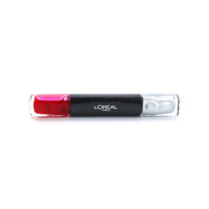 l'oreal paris, infallible, nail polish 2 in 1, mtx 026, fuschia, 2 x, 5 ml
