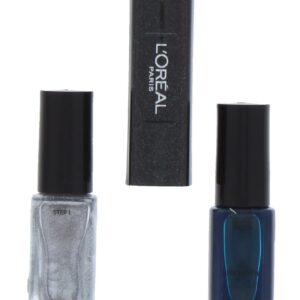 l'oreal paris, infallible, nail polish 2 in 1, mtx 030, turquoise, 2 x, 5 ml