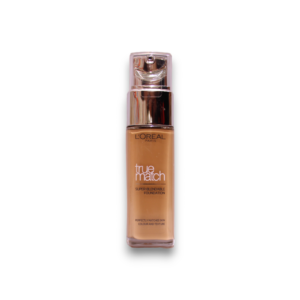 l'oreal paris, true match, hyaluronic acid, natural finish, liquid foundation, 6.n, honey, spf 17, 30 ml