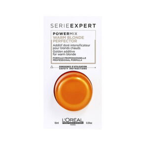 l'oreal professionnel, serie expert powermix shot, hair cream treatment, warm blonde, 15 ml