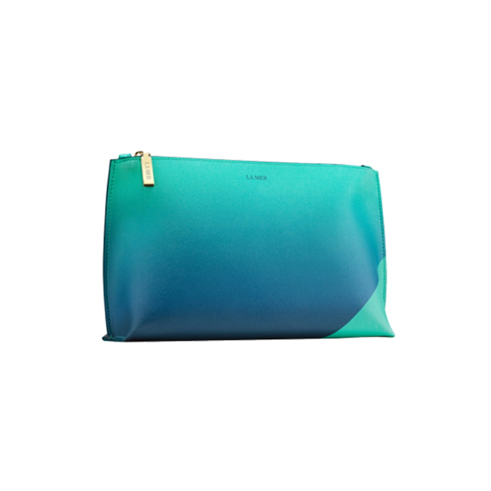 la mer, textile makeup bag la mer, textile makeup bag