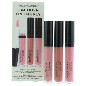 lacquer on the fly set bareminerals: gen nude, liquid lipstick, cant even, 3.7 ml + gen nude, liquid lipstick, dahling, 3.7 ml + gen nude, liquid lipstick, major, 3.7 ml