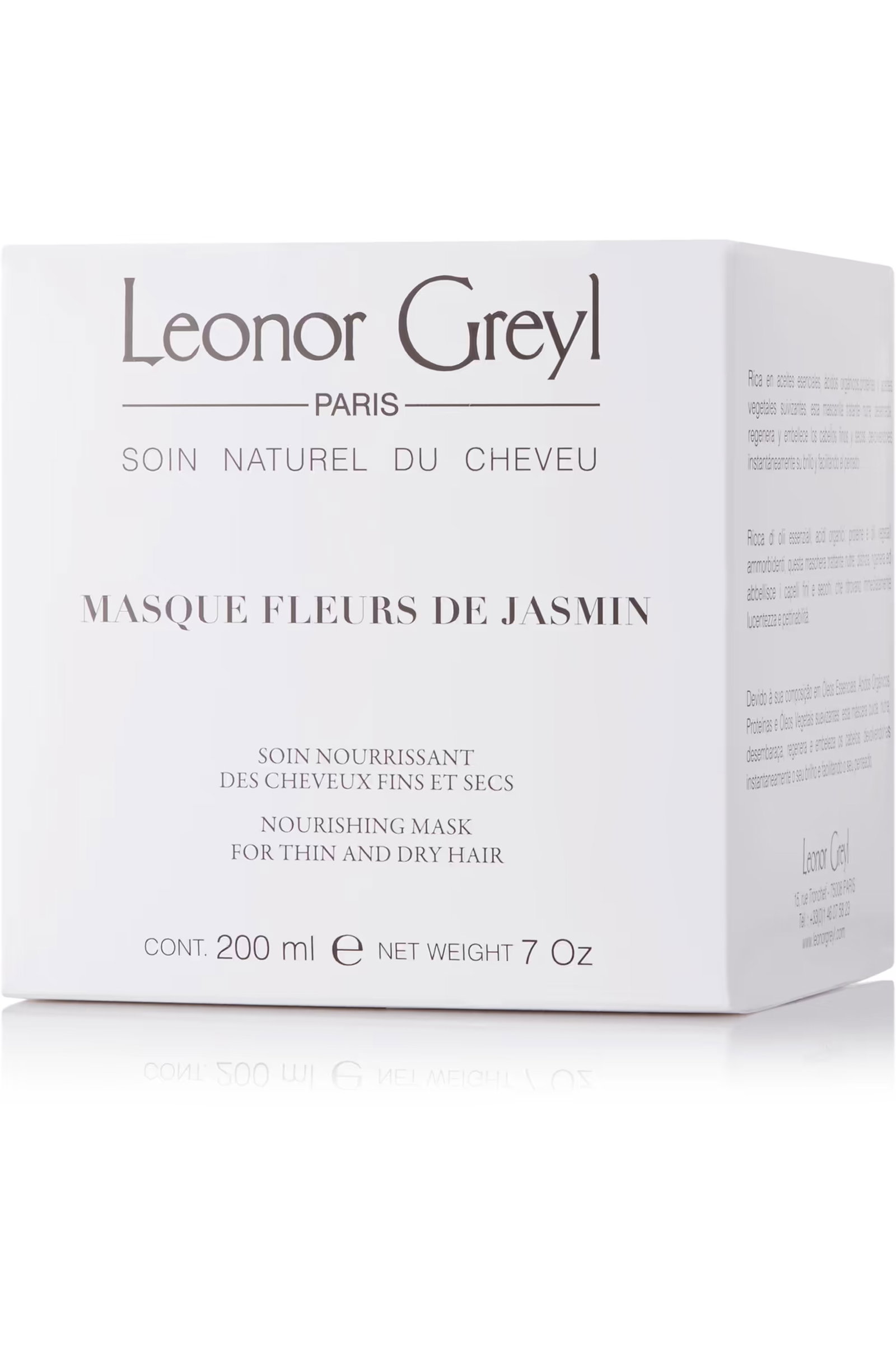 leonor greyl, fleurs de jasmin, hair treatment cream mask, for nourishing, 200 ml leonor greyl, fleurs de jasmin, hair treatment cream mask, for nourishing, 200 ml